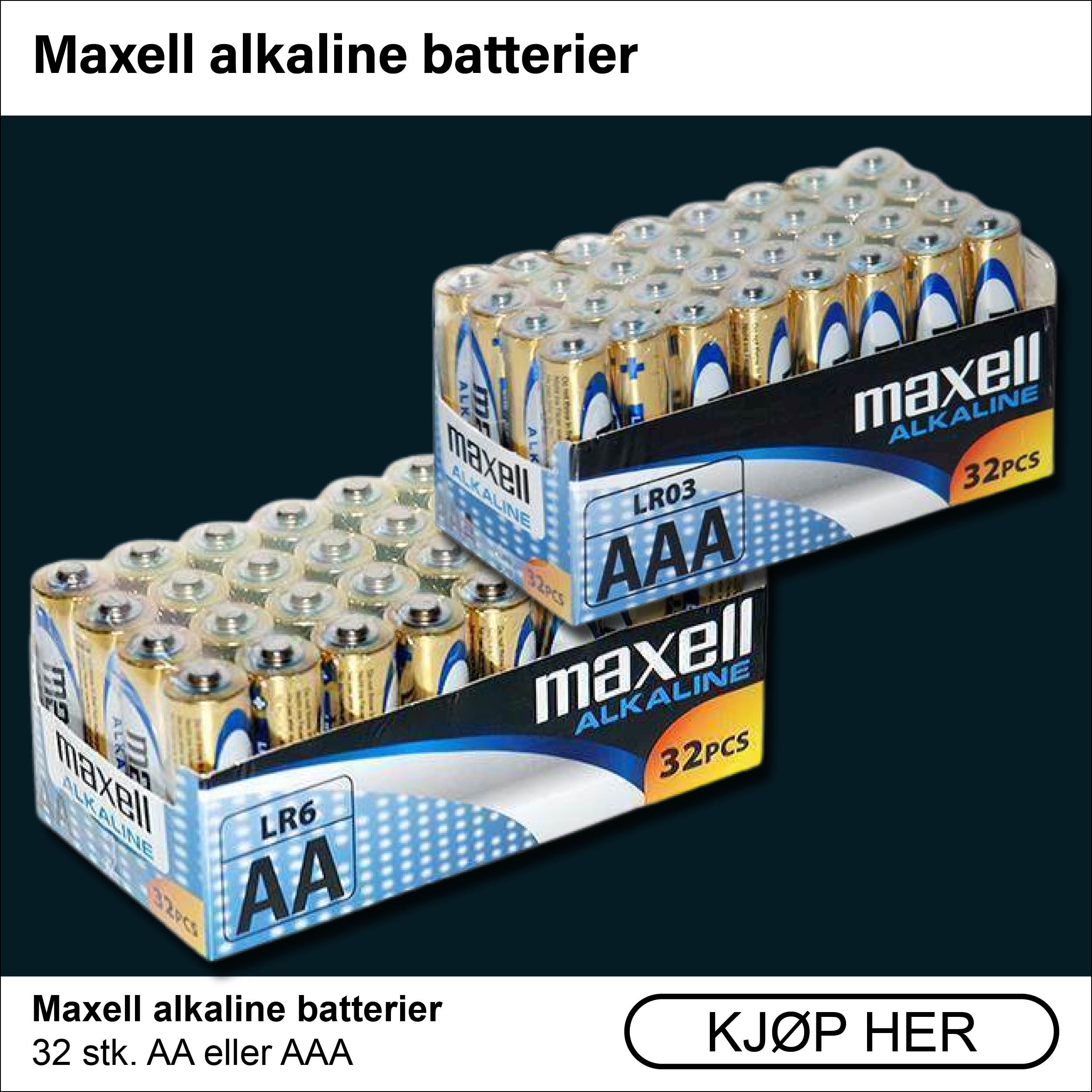 Maxell batterier